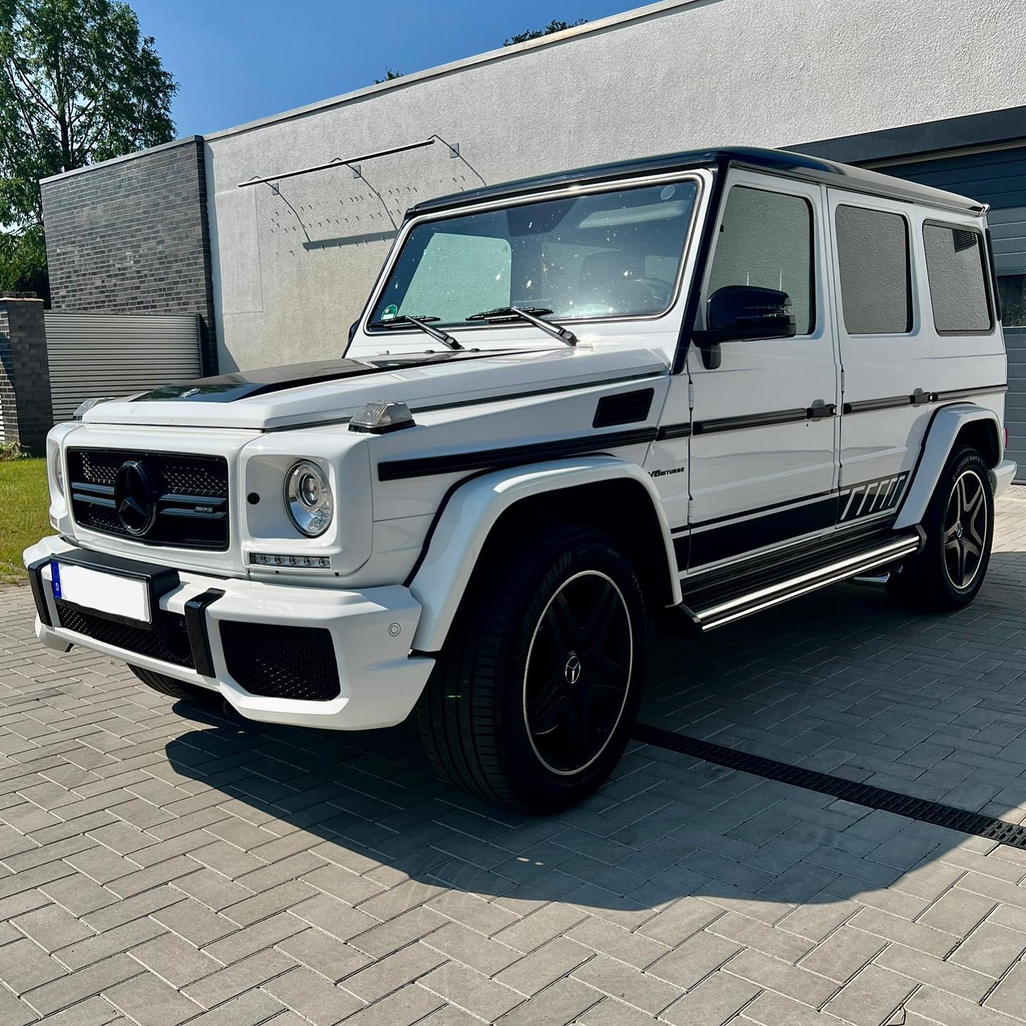 Fertig aufgetragener Lackschutz eines Mercedes G-Klasse bei VS Performance in Rheine